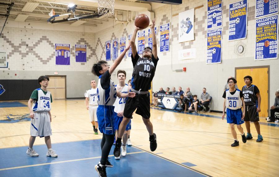 basketball player shooting ball